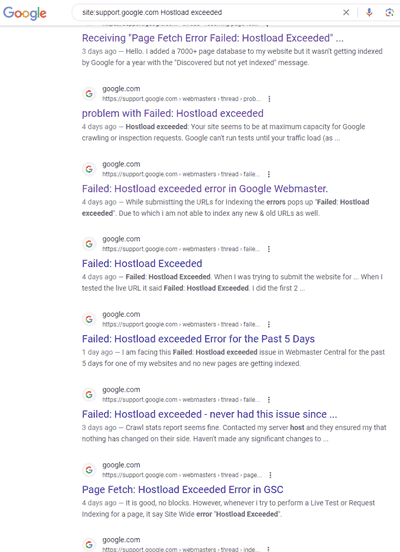 Google Explains The &#8220;Hostload Exceeded&#8221; Issue With Indexing