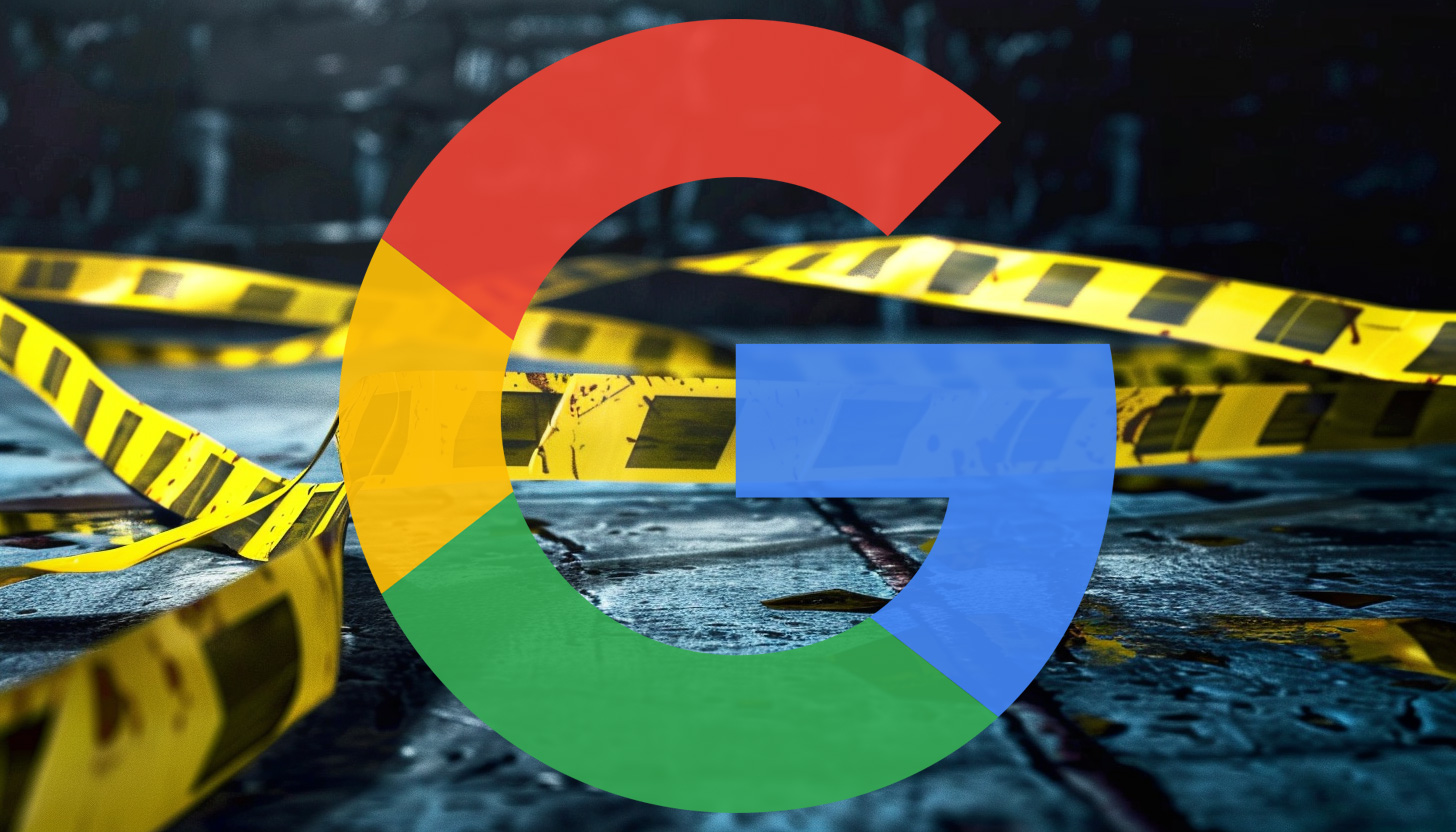 Google Logo Police Tape