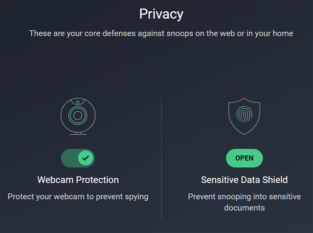 AVG Antivirus Privacy Features